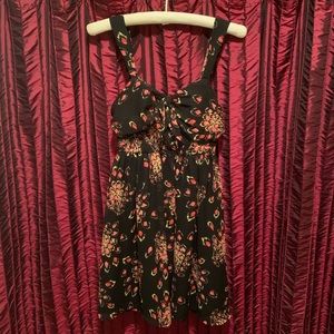 2 for 10 Black floral print Candies dress